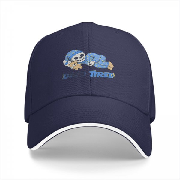 Dead Tired Sleeping Skeleton Baseball Cap