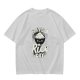 Olive t-shirt with 'Have a Rice Day' and cute rice bowl graphic