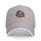 Black baseball cap with spooky sugar skeleton pumpkin graphic