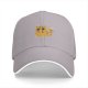 Black Baseball Cap With Cute Shocked Orange Cat Graphic