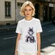 Olive T-shirt with Maleficent Glitch Art Print