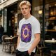 Olive T-Shirt With Glowing Dungeons & Dragons Dice Set Art