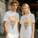 Olive T-Shirt With Melting Ice Cream Ghost Graphic Design