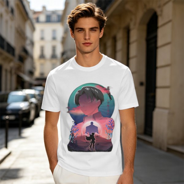 Attack on Titan Levi Ackerman Graphic Anime T-Shirt