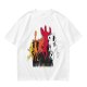 Olive Graphic T-Shirt with King Evolution Character Silhouettes