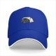 Black Baseball Cap With Cute Sleepy Cat Graphic Design