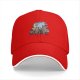 Black Baseball Cap with One Piece Straw Hat Pirates Ship Print