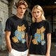 Olive T-Shirt With Cute Cat Toast Toaster Breakfast Art