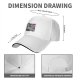 Black baseball cap with flexing woman and man face graphic