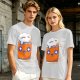 Olive T-Shirt With Cute Kawaii Beer Mug Graphic