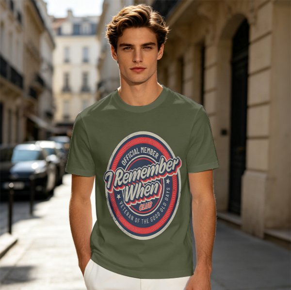 I Remember When Club Official Member Veteran T-Shirt