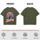 Olive t-shirt with Skeletor 'Feeling Good Today I Might Choose To Destroy The Universe' print