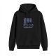 Black hoodie with alien presentation graphic and motivational text