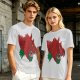 Olive T-Shirt With Fierce Armored Beast Head Graphic