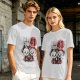 Olive Graphic T-Shirt with Dim Sum 41 Cartoon Characters