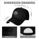 Black Baseball Cap With Cute Witch Frog Graphic Design