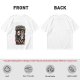 Olive graphic t-shirt with 'No longer fighting with my demons we're friends now' print