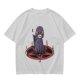 Olive T-Shirt With Purple Demon Cat On Pentagram And Candles