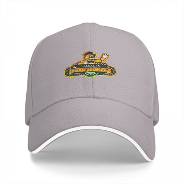 Black Baseball Cap With Freddy Fazbear Pizzeria Logo