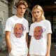 Olive Halloween T-Shirt with Skeleton Arm Jack-o'-Lantern Graphic