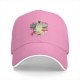 Black baseball cap with Totoro and girls graphic print