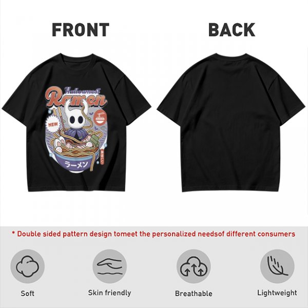 Hollow Knight Hallownest Ramen Graphic T-Shirt Design
