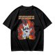 Olive t-shirt with cartoon dog and 'God has allowed me to live another day' print