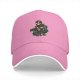 Black Baseball Cap With The Cult Of Pizza Cat Graphic Design