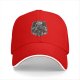 Black Baseball Cap With Dark Fantasy Graphic Print