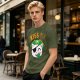 Kiss Me Pirate Cat Shamrock Graphic T-Shirt