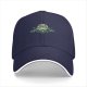Black Baseball Cap With Forest Spirit Graphic Design