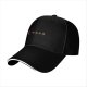 Black Baseball Cap With Grill And Burger Graphic Design