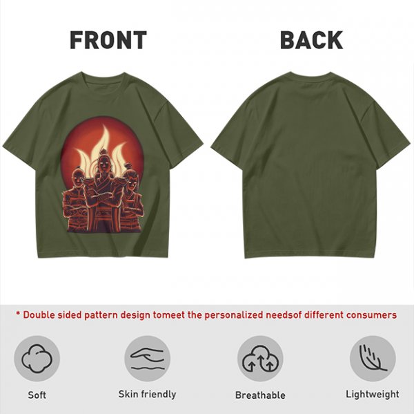 Avatar Fire Nation Characters Graphic Tee