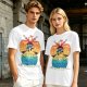One Piece Thousand Sunny Ship Graphic Olive T-Shirt