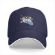 Black Baseball Cap With Raccoon Skateboarding Graphic