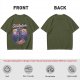 Outdoor Skeletor Hiking Graphic Olive T-Shirt