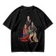 Olive Green T-Shirt with Buffy The Vampire Slayer Character Art Print