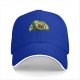 Black Baseball Cap With Cute Running Avocado Graphic