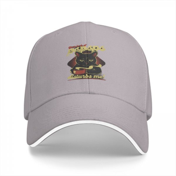 Black Cat Coffee Cap - Don't Talk About My Pops Disturbs Me Design