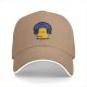 Black Baseball Cap With Cute Yellow Duck Wearing Headphones Graphic