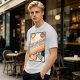 Olive t-shirt with retro guide to adulthood VHS-style print