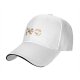 Black Baseball Cap With Playful Orange Kitten Illustrations