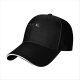 Black Baseball Cap With Clothesline Laundry Graphic Design