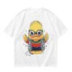 Olive T-shirt with Cool Stylized Duck Graphic Print