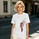 Oversized Olive T-Shirt With Mechanical Hand Holding Gun Graphic