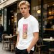 Olive T-Shirt With Ramen Tarot Card Style Graphic Print