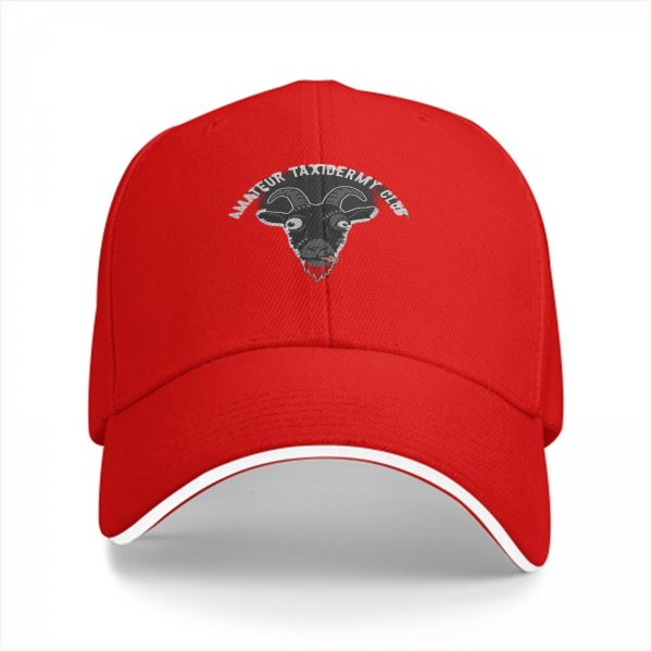 Amateur Taxidermy Club Goat Head Graphic Baseball Cap