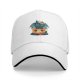 Black Baseball Cap With Cute Viking Dragon Pumpkin Halloween Art
