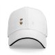 Black baseball cap with cute small animal graphic