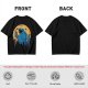 Olive T-Shirt Featuring Giant Cookie Monster Holding Cookie Against Moon
